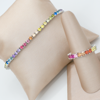 Thin Rainbow Bracelet
