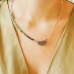 Emerald Pave Diamonds Lobster Clasp