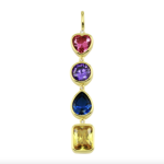 Color Bezel Bar Charm